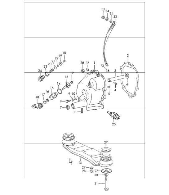 Diagram 307-05 Porsche 996 GT3 MKI 1999-02 Transmission