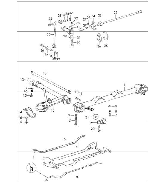 Diagram 401-10 Porsche Cayenne Turbo V8 4.8L Benziner 500 PS Vorderachse, Lenkung 