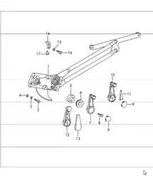 power windows mechanical (it is necessary to rework) 911 1965-69