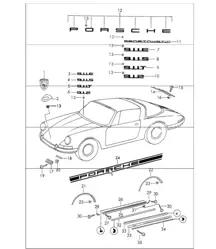 Zierbeschläge 911 1969