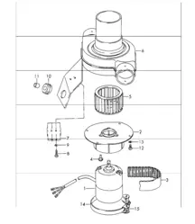 repair material blower for Left-Hand Drive cars 911 upto 1968
