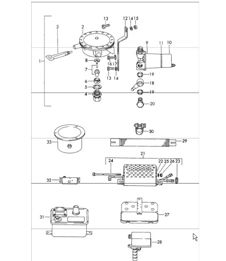 repair material: heater - WEBASTO - metering, fuel pump, ignition spark transmitter, resistor 911 1965-69
