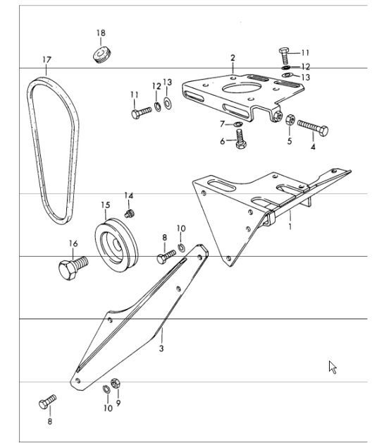 Diagram 813-65 Porsche 911 & 912 (1965-1989) Body