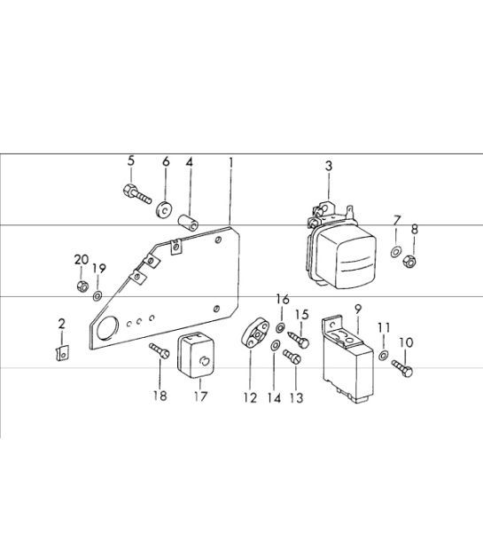 Diagram 901-15 Porsche 996 GT2 2001-05 Electrical equipment