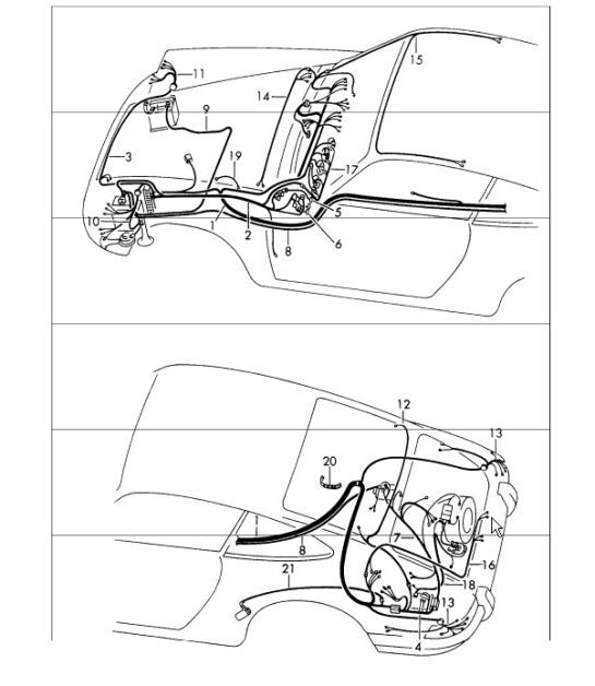 Diagram 902-15 Porsche Panamera Turbo S V8 4.8L Electrical equipment