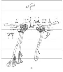steering column switch 911 1965-69