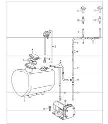 windscreen washer system 911 1968 onwards