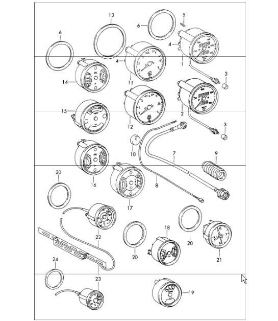 Diagram 906-00 Porsche Cayenne 3.6L 2007>> Electrical equipment