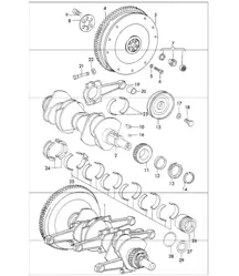 vilebrequin et bielles 911 1970-73