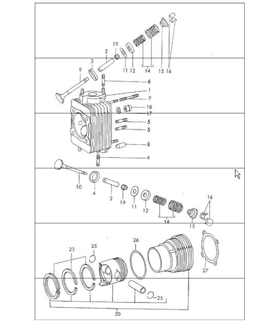 Diagram 103-00 Porsche Cayenne 9YA 2018-2023 