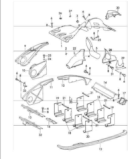 Diagram 105-05 Porsche 992 Carrera 2 Cabriolet 3.0L 