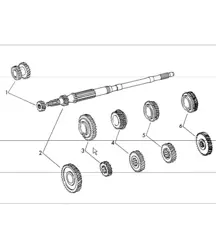 Gear wheel sets 5-speed transmission for 911 1972 ONWARDS