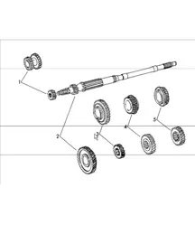Gear wheel sets 4-speed transmission for 1972 ONWARDS