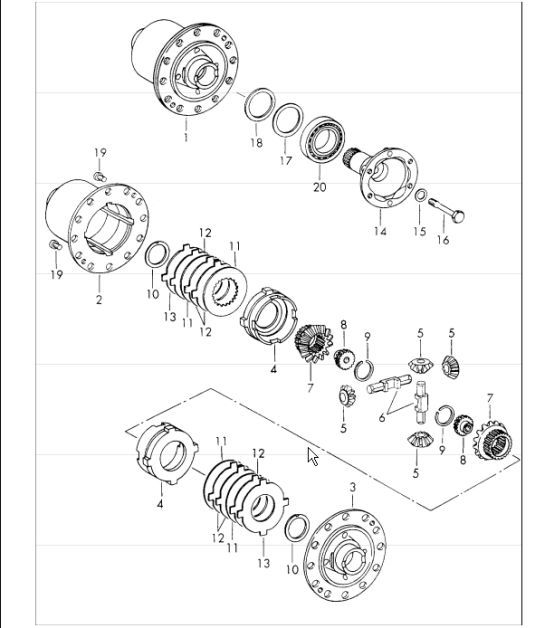 Diagram 305-15 Porsche Cayman 987C/981C (2005-2016) Transmission