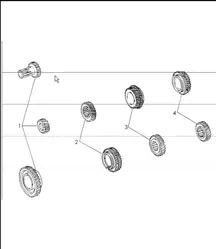 gear wheel sets for 4-speed transmission sportomatic for 911 T/E/S/ UPTO 1971 and 911 T-V 1972 ONWARDS