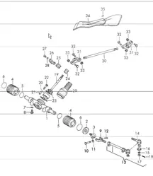 Steering gear, steering linkage 911 1970-73