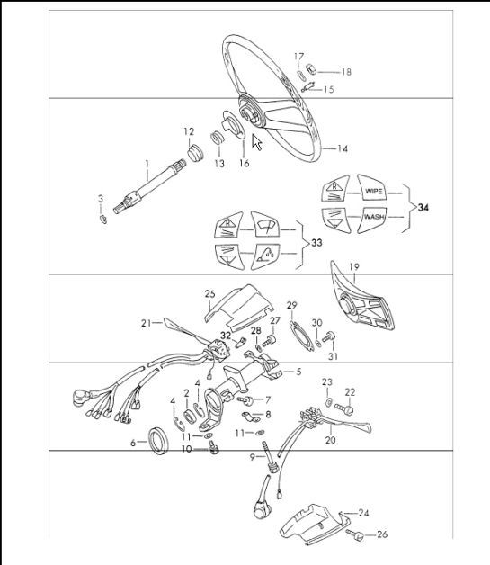 Diagram 403-05 Porsche Cayenne V6 3.0L Diesel 245HP Front Axle, Steering 