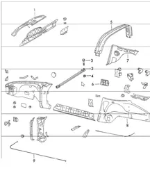 Interior panelling 911 1970-73 TARGA