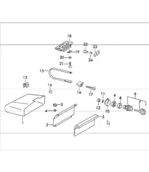Glove compartment 911 UPTO 1970