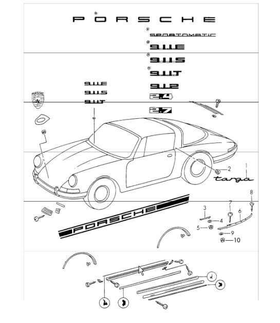 Diagram 810-05 Porsche 卡宴 9YB 2023>> 