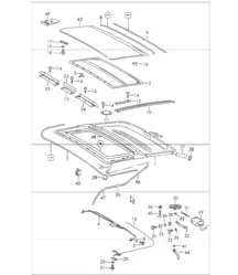 Sunroof electric 911 1970-73 COUPE