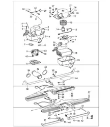 air conditioner evaporator housing complete with air duct not for (USA) 911 1970-73