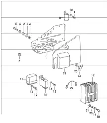 Mounting plate 911 1970-73