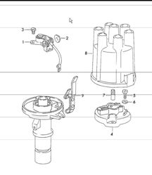 distributor - MARELLI - for 911T  UPTO 1971