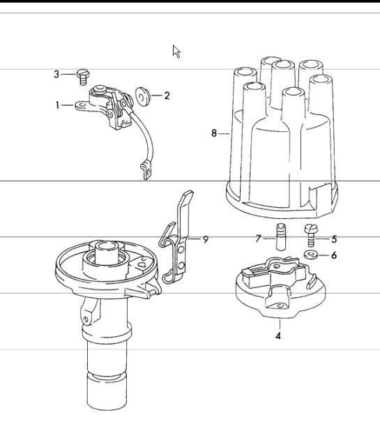 Diagram 901-15 Porsche 911 & 912 (1965-1989) Electrical equipment