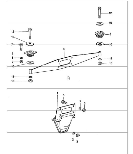 Diagram 109-00 Porsche 996 C4 3.4L 1997-08/01 Motor