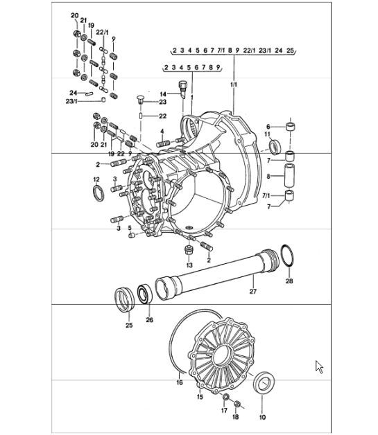 Diagram 302-00 Porsche 968 (1992-1995) 传播