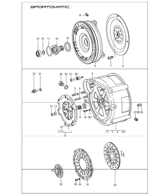 Diagram 307-05 Porsche Cayenne S E-Hybrid Coupé V6 3.0L 519Hp 