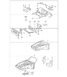 Frame front 911 1974-77