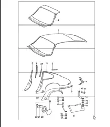 Exterior panelling rear (it is necessary to rework) 911 1974-77