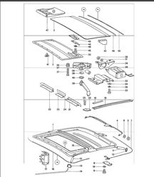Tetto apribile elettrico 911 1974-77 Tetto apribile elettrico 911 1974-77