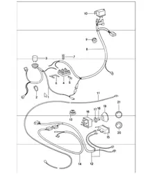Air conditioner, electrical components 911 1974-77