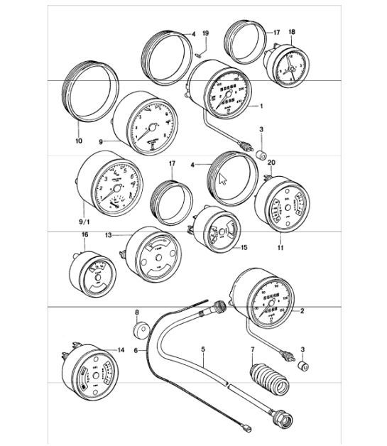 Diagram 906-00 Porsche Cayenne Turbo / Turbo S 4.8L 2007>> Electrical equipment
