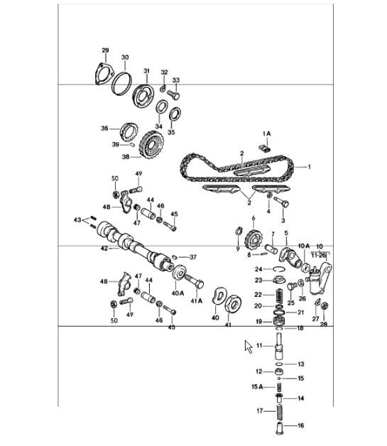 Diagram 103-10 Porsche Panamera S Hybrid V6 3.0L Engine