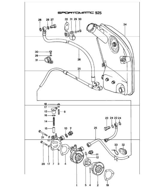 Diagram 104-10 Porsche 911/912 (1965-1989) Motore