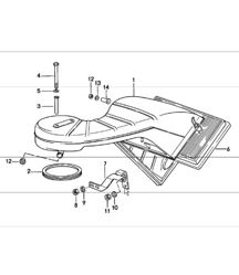 luchtfilter 911 TURBO 1978-83 luchtfilter 911 TURBO 1978-83