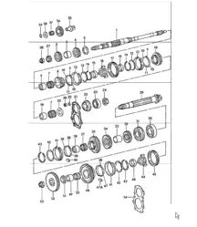 gears and shafts 4. speed transmission - G 930/34 - 911 1978-83