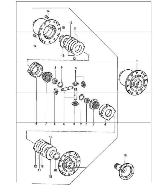 Diagram 305-05 Porsche 991 GT3 3.8L (475Bhp) Transmission