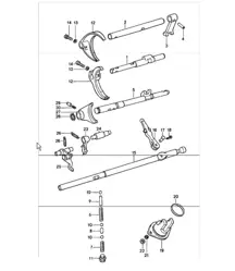 shift rods shift forks SPM - G 925/16 - 911 1978-83