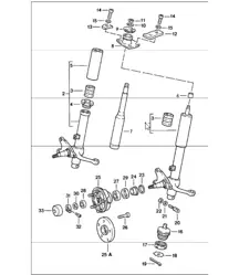 jambe d'amortisseur 911 1978-83