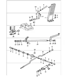 pedals accelerator control 911 1978-83