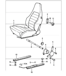 Sportsitz komplett 911 BIS 1980