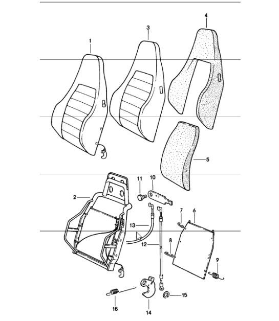 Diagram 808-15 Porsche 997 (911) MK2 2009-2012 Body