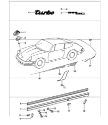 Zierbeschläge 911 1978-83