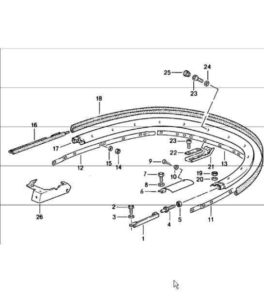 Diagram 811-13 Porsche 996 C2 3.4L 1997-08/01 Carrozzeria