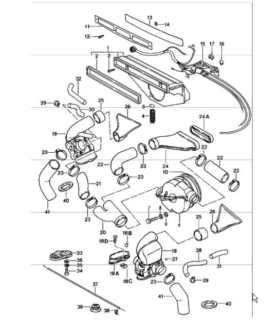 Diagram 813-00 Porsche Panamera V6 3.6L 2WD（310马力）  车身